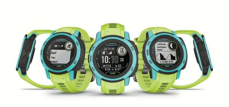 Garmin Instinct 2S Surf Waikiki GPS avec Bracelet 40mm Vert