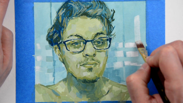 Painting Portraits in Gouache