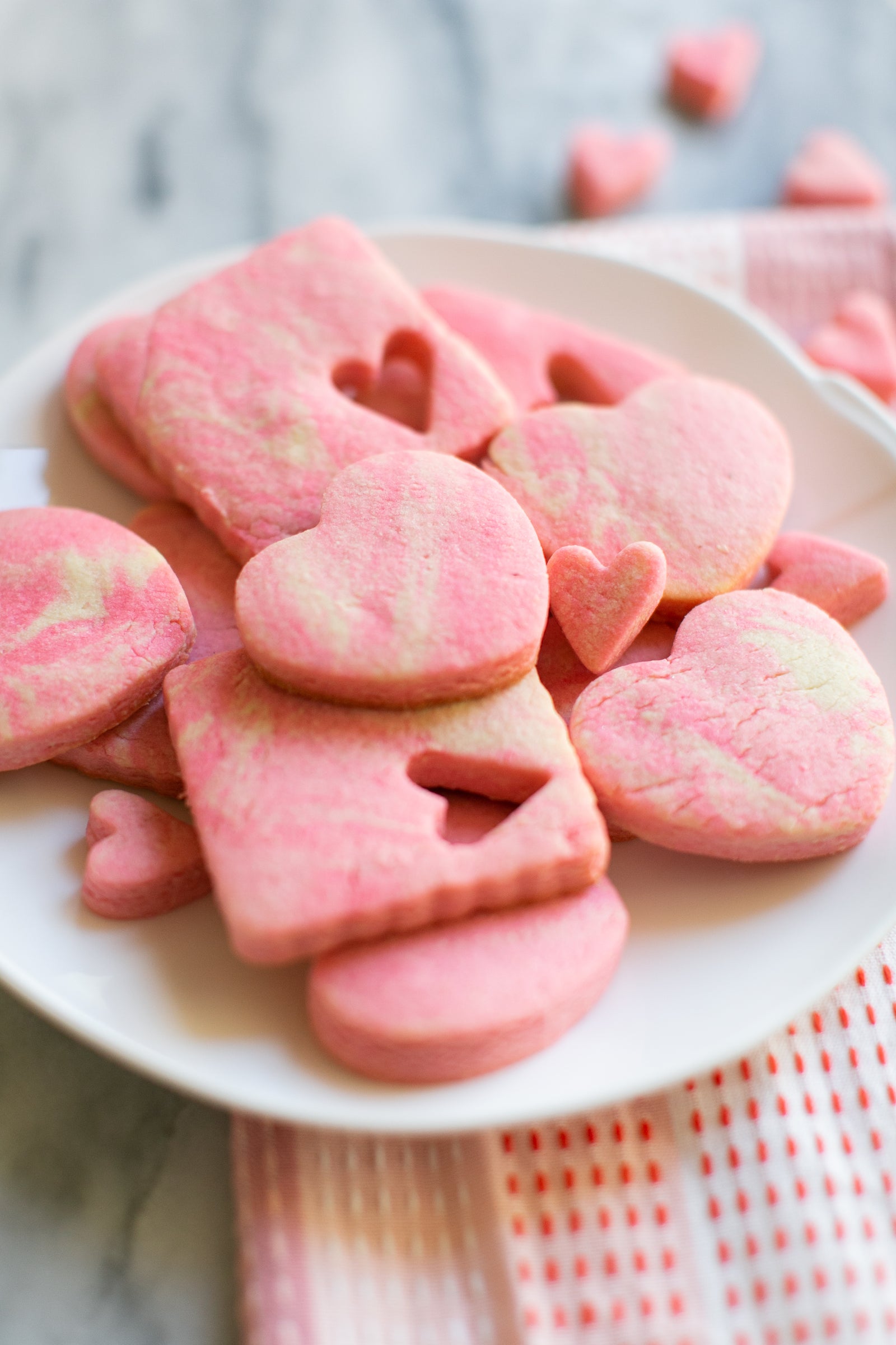 Pink Marbled Valentine's Sugar Cookies — Chalkfulloflove