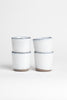 White and Blue Ceramic Cups