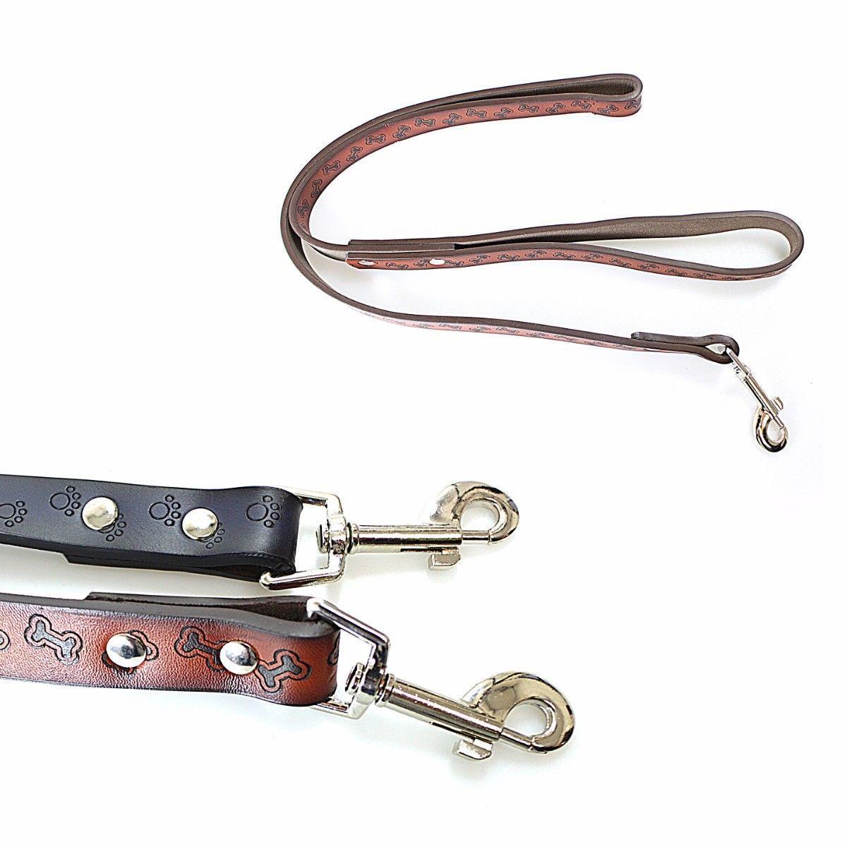 Durable Printed Leather Look Rubber Dog Lead/Leash With Strong Grip Ap ...