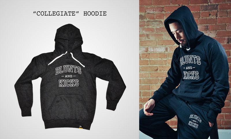 BLUNTS & KICKS "COLLEGIATE" HOODIE