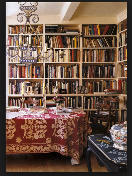 Library suzani decor - tablecloth