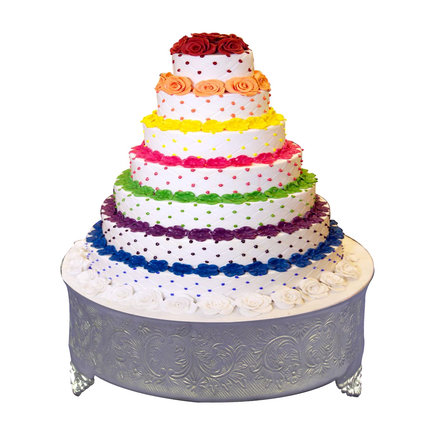  GiftBay Wedding Cake Stand  Round 20 Silver