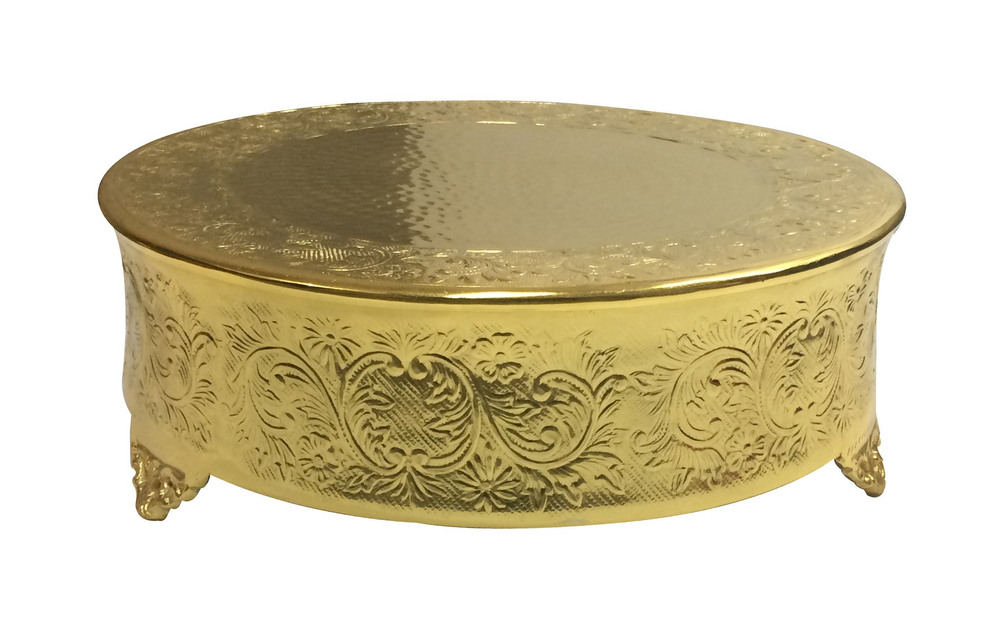  GiftBay Wedding Cake Stand  22 Round Aluminum Gold Finish