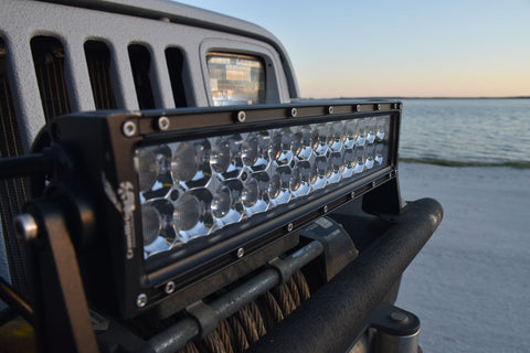 12" 13.5" led light bar jeep wrangler yj