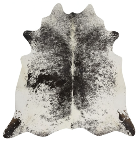 Real Cowhide Rug Salt And Pepper Black And White Decohides
