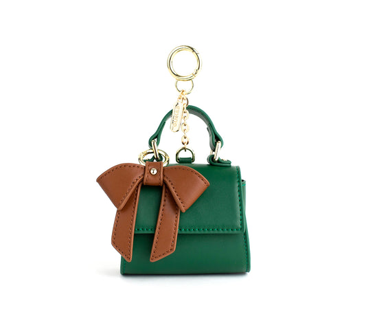Cottontail Mini Keychain - Red, Ethically Made Bag Accessories