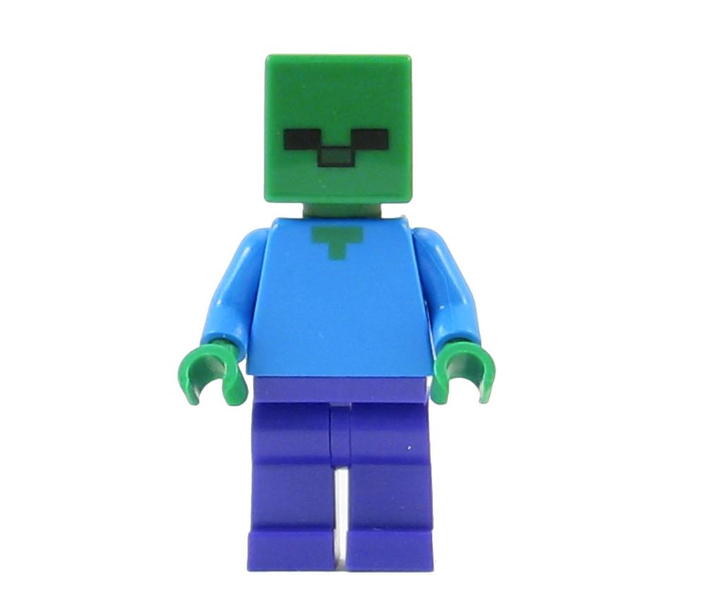 Zombie Minecraft Lego Minifigure Display Frames For Lego Minifigures