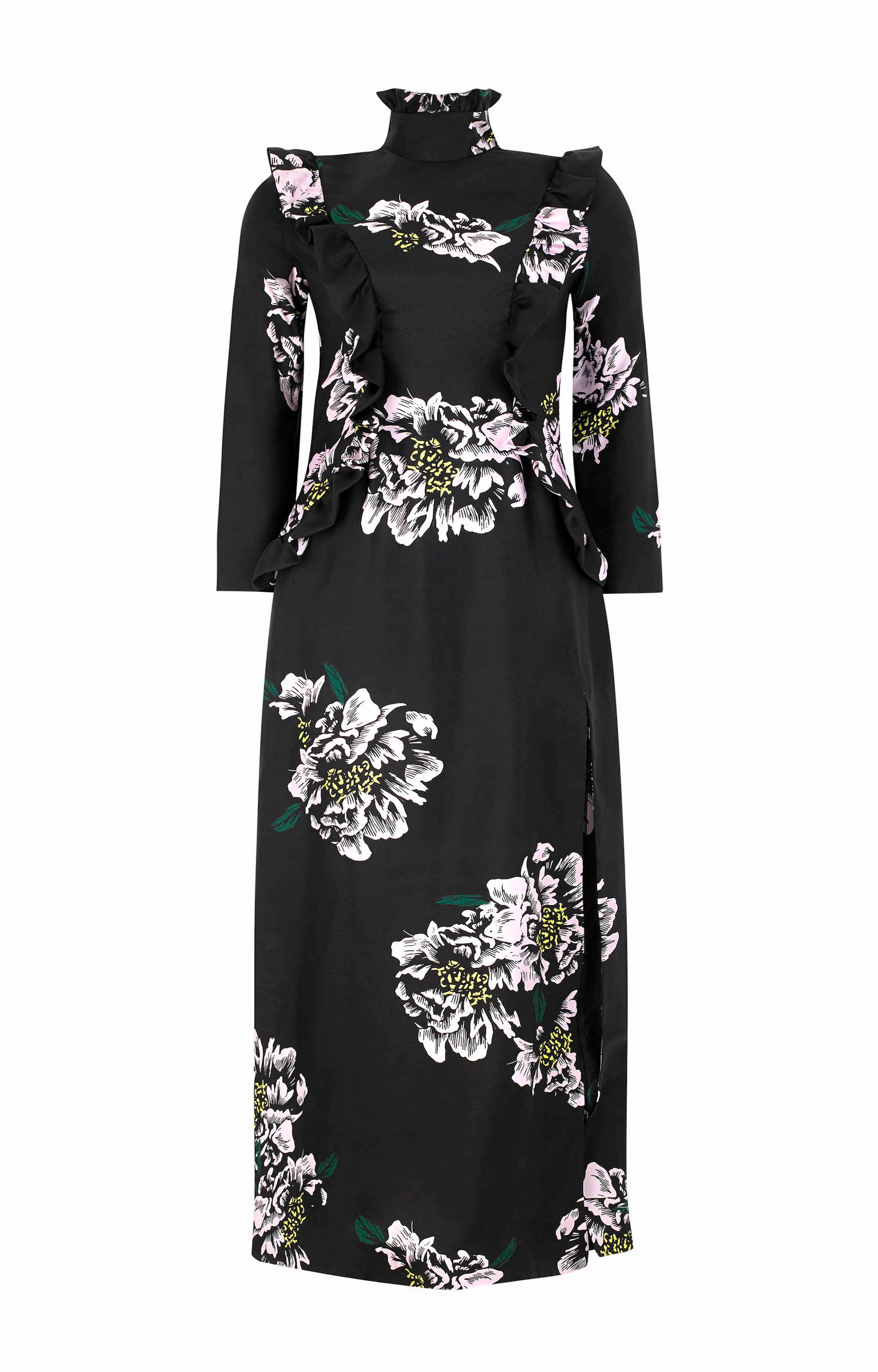 Jasmine Dress Floral Print Silk