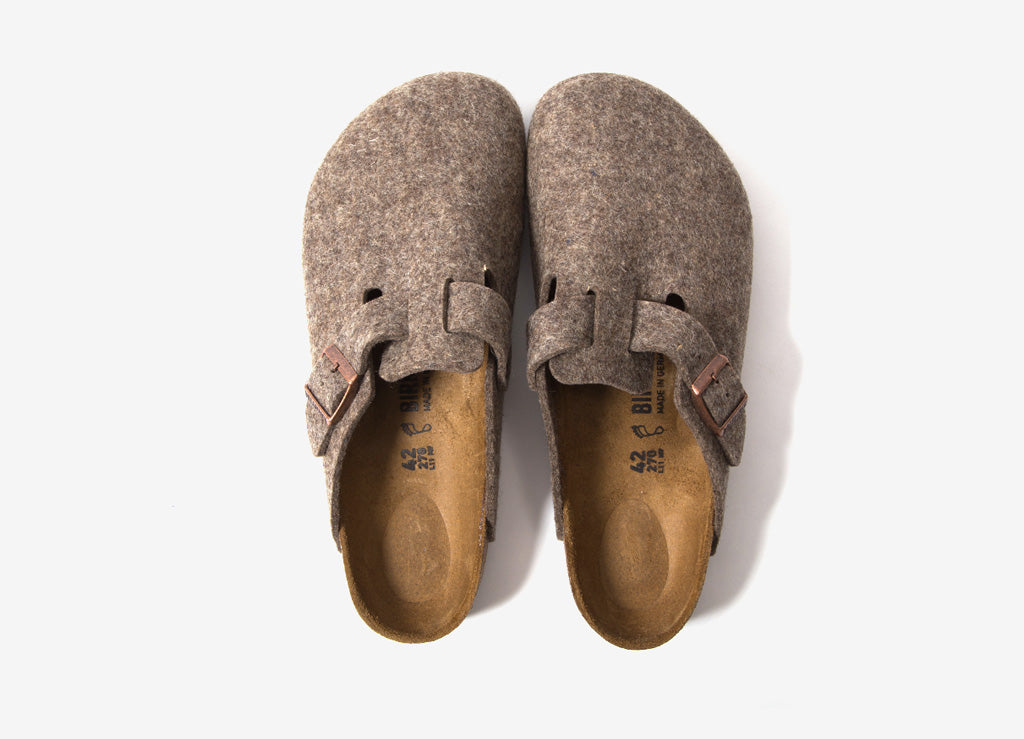 Birkenstock Boston Wool Felt Clog Cacao 