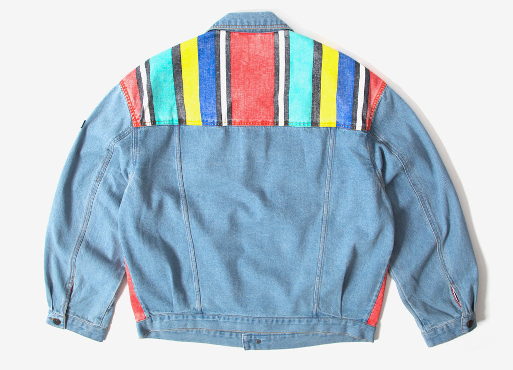 tommy jeans stripe denim jacket