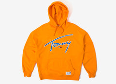 tommy jeans signature sweatshirt orange