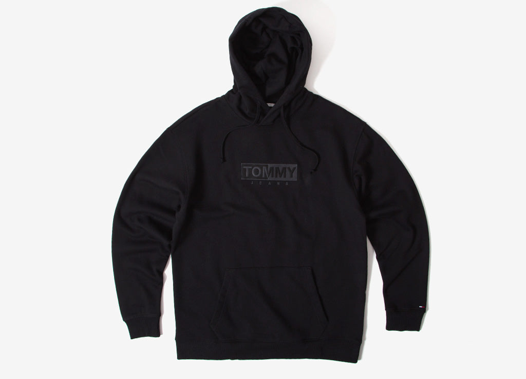 tommy jeans small logo pullover hoodie