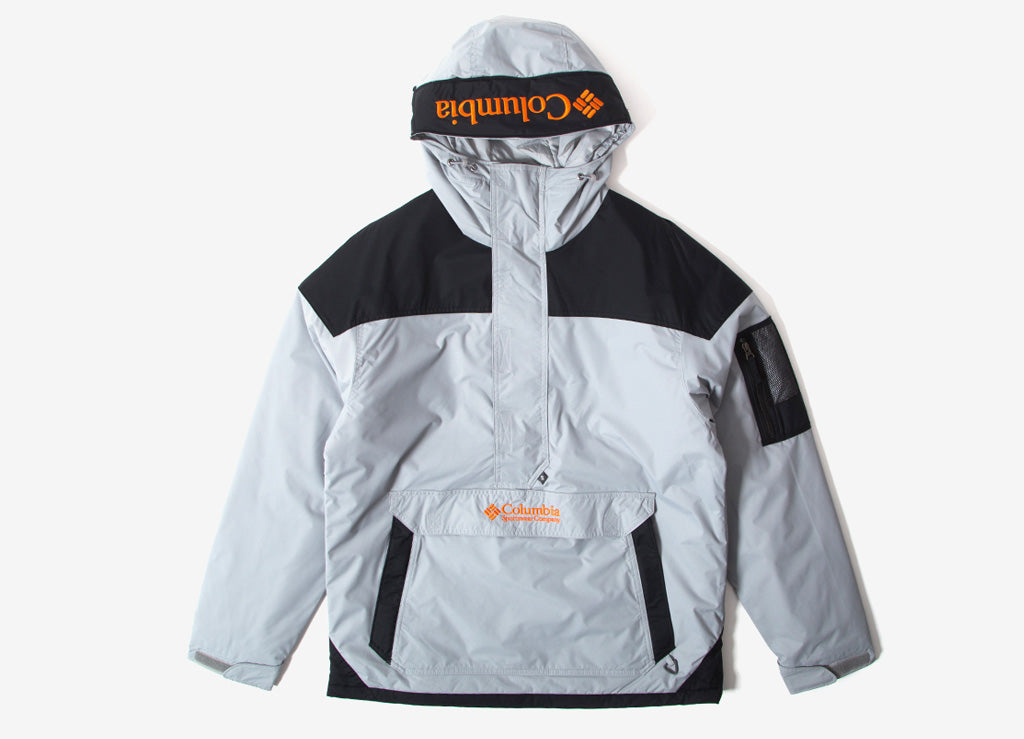 columbia grey challenger pullover jacket