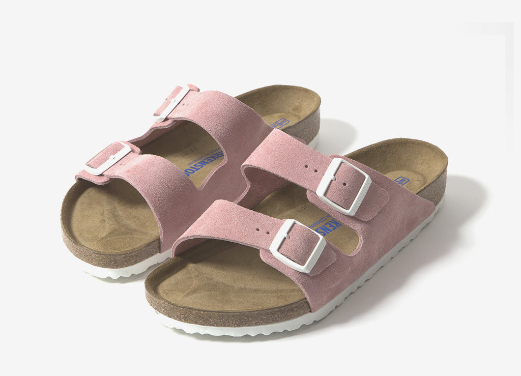 birkenstock arizona suede rose