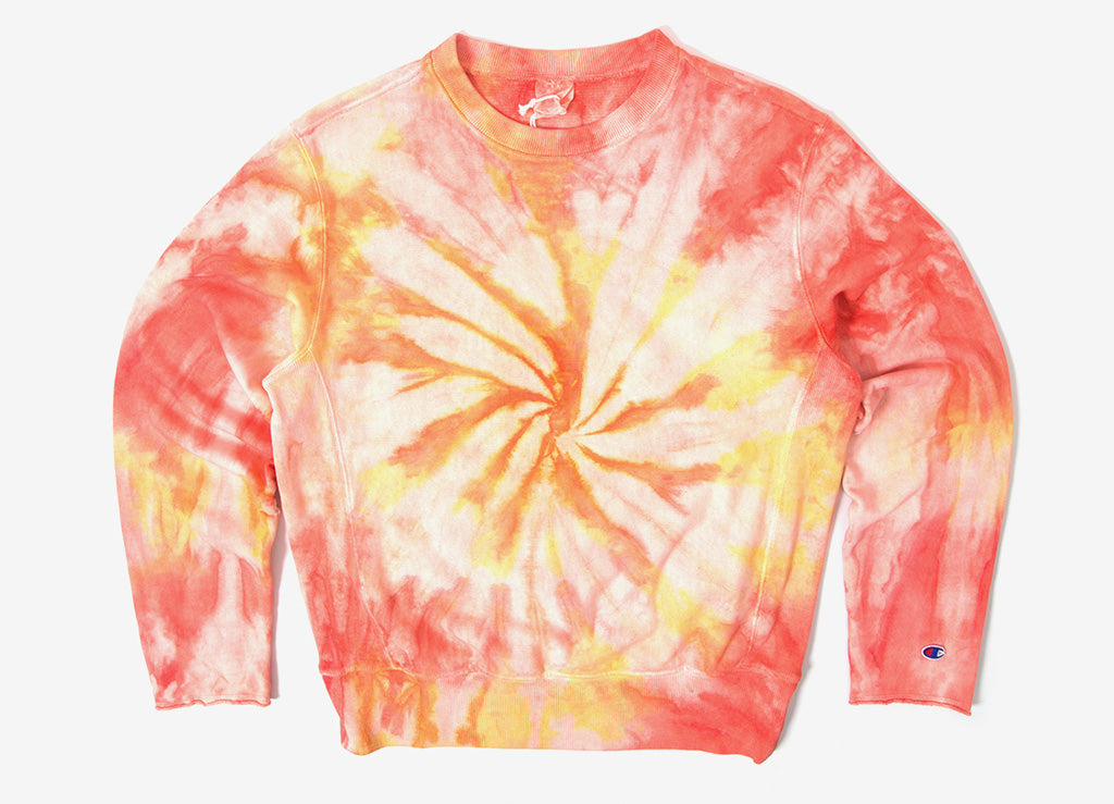 tie dye sweatshirt champion