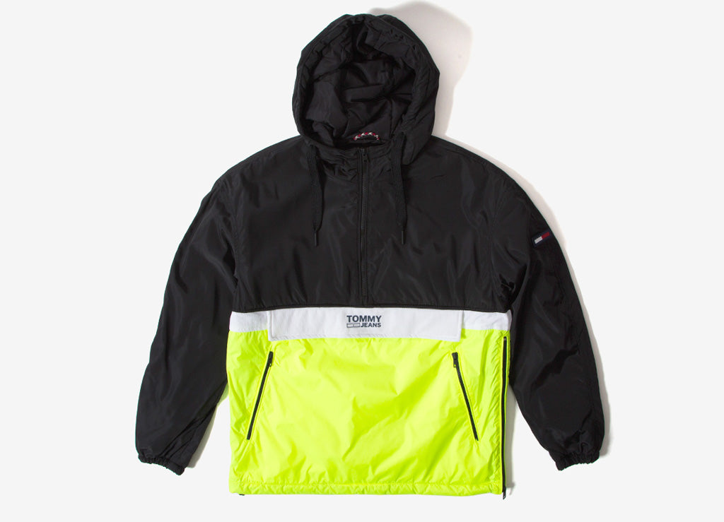 tommy jeans colorblock popover jacket