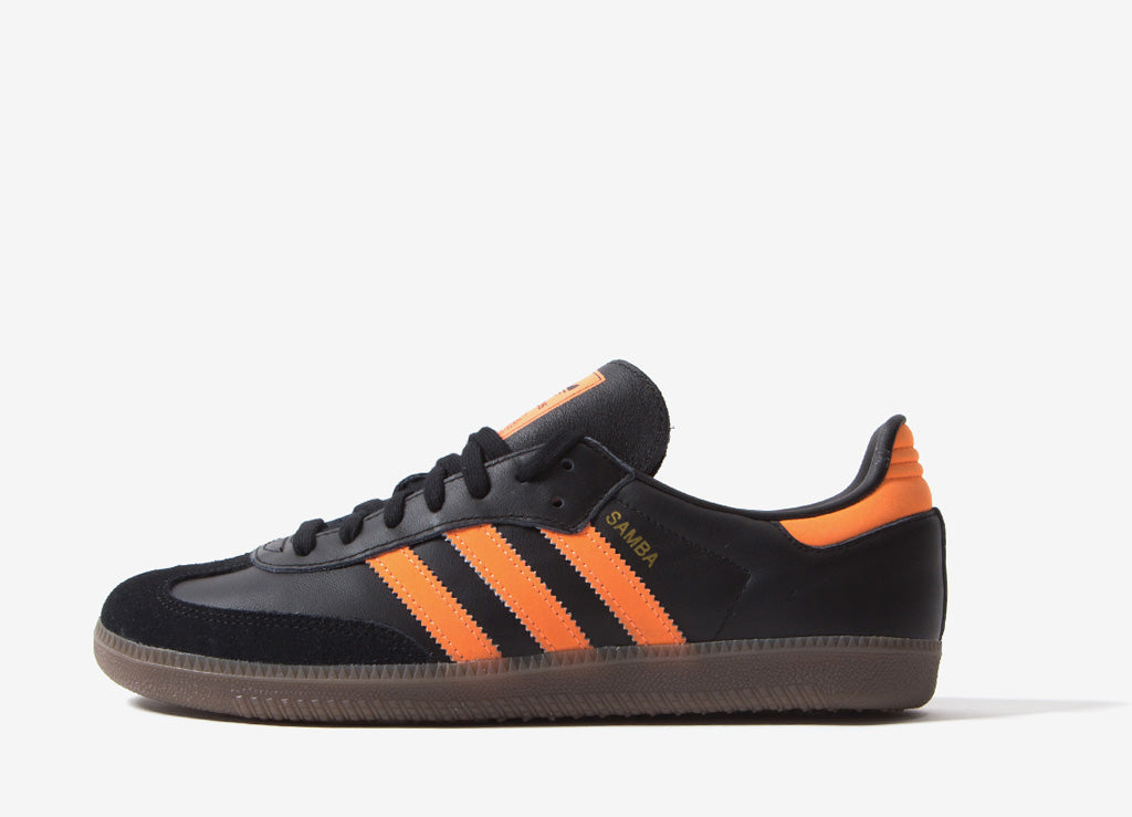 adidas samba orange black