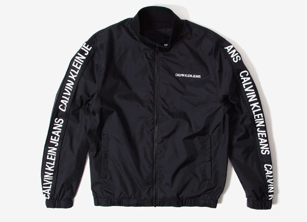 calvin klein side logo track jacket