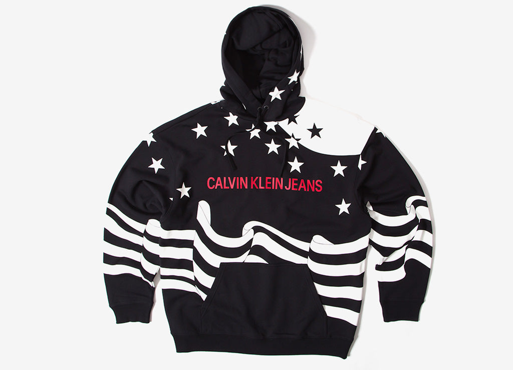 calvin klein flag hoodie