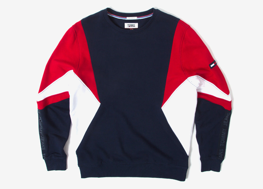 tommy jeans colour block hoodie