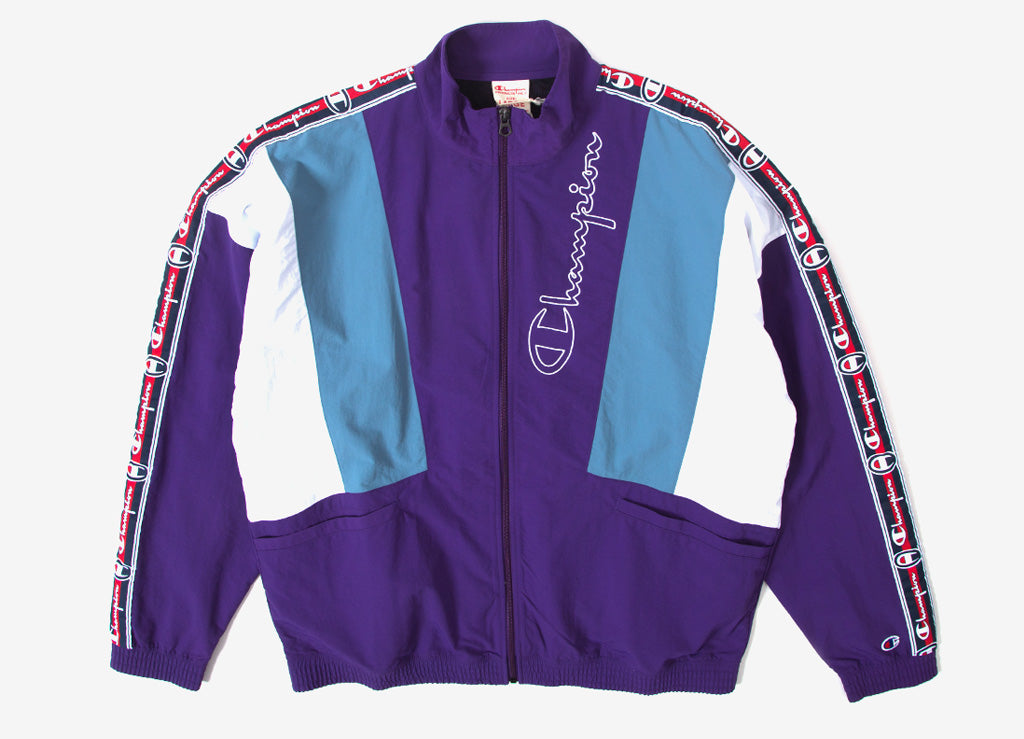 purple champion windbreaker