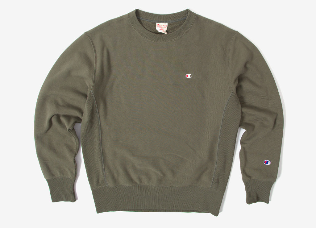 champion sweatshirt olive green