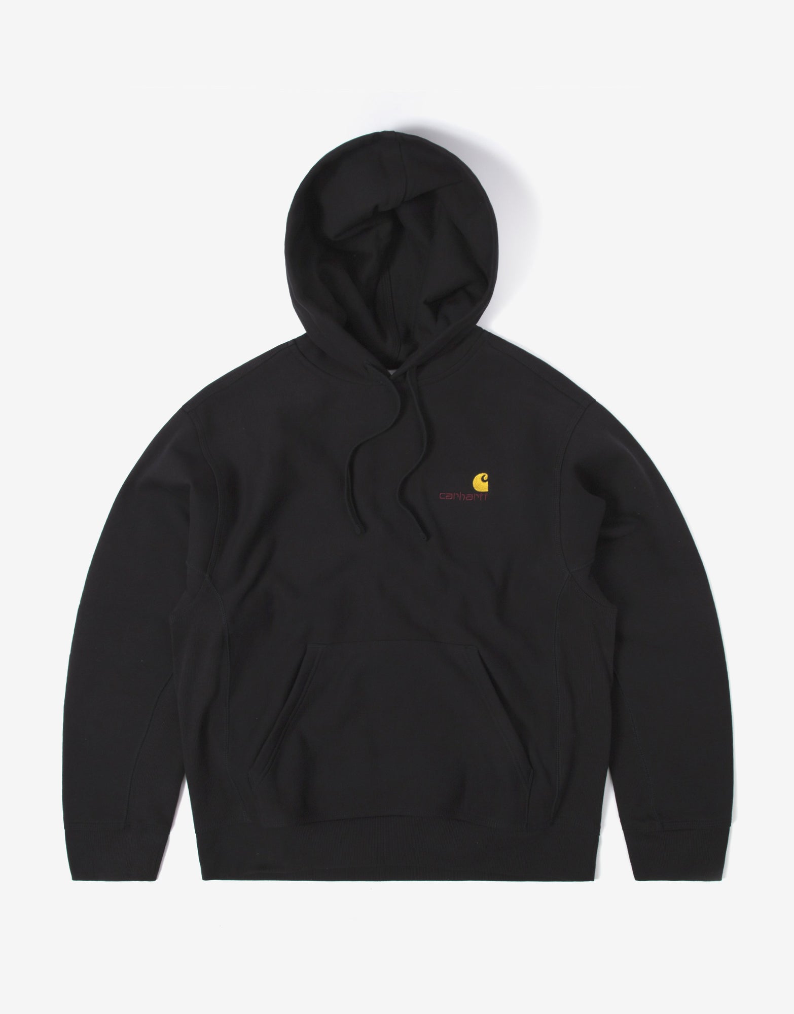 Carhartt American Script Pullover Hoody Black | The Chimp Store