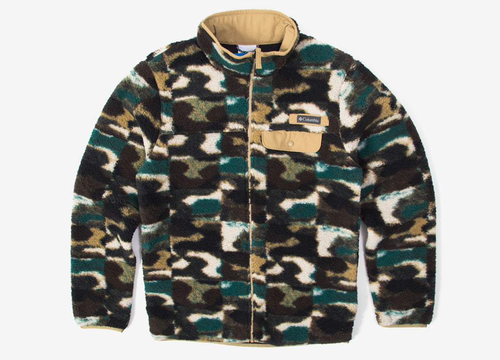 columbia camouflage fleece jacket