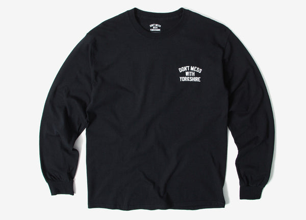 Don't Mess With Yorkshire Rose L/S T Shirt in Black at The Chimp Store