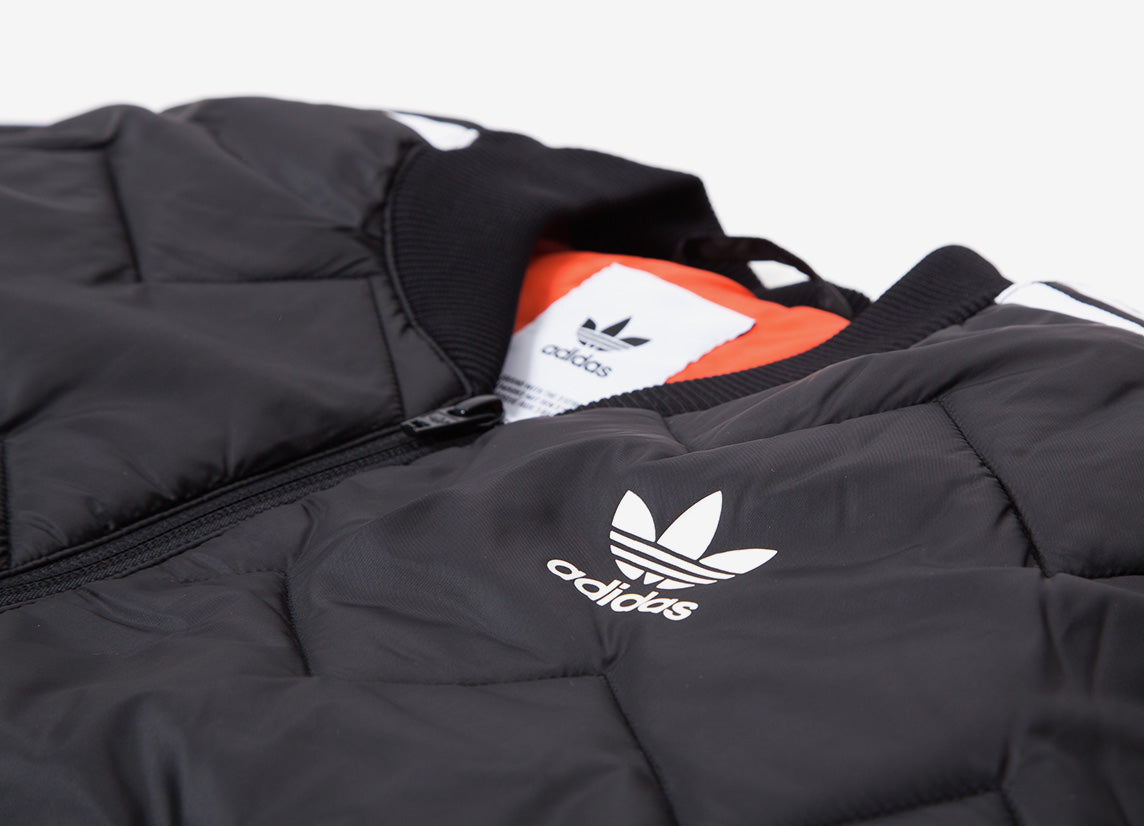 adidas sst quilted jacket black