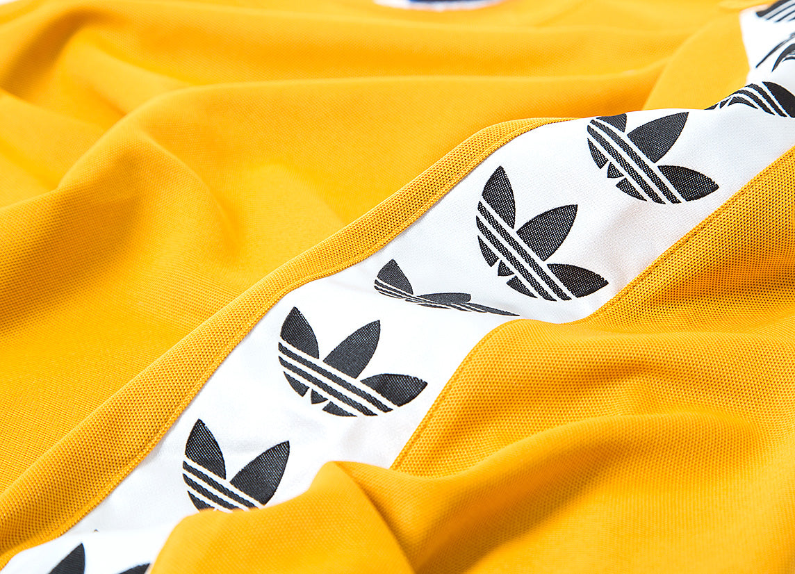 adidas originals tape t shirt yellow