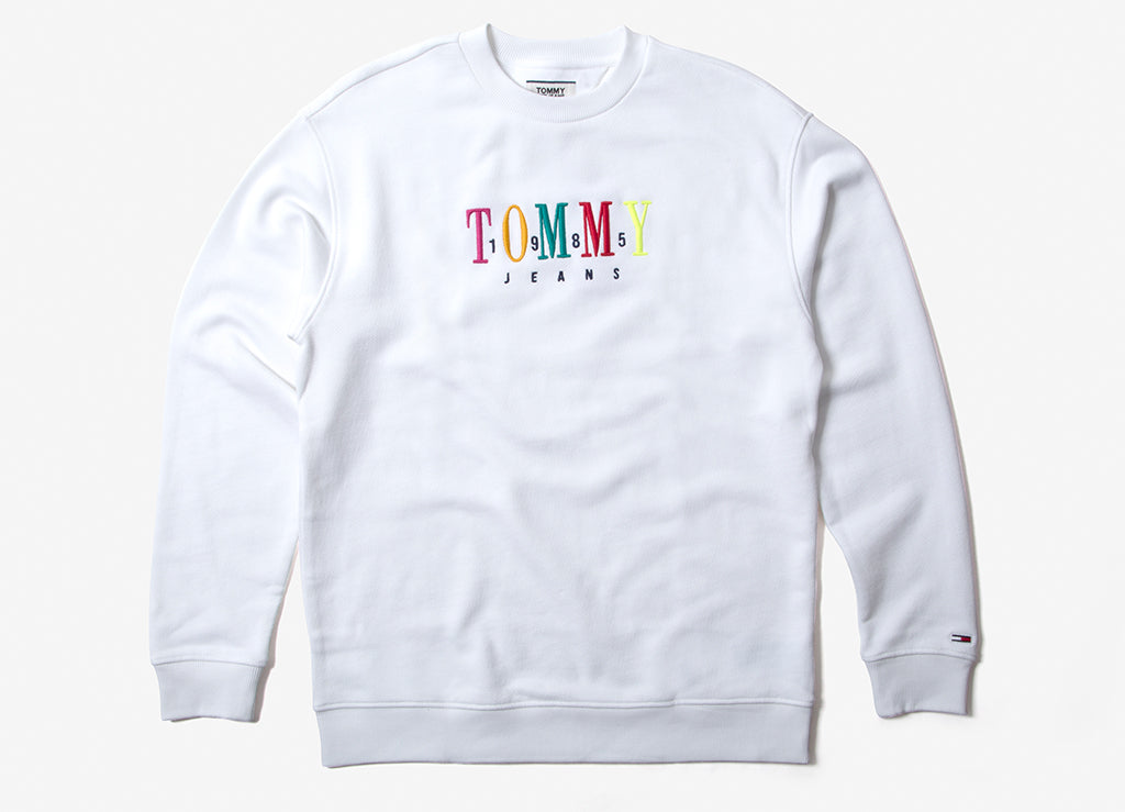 tommy jeans classics logo crew