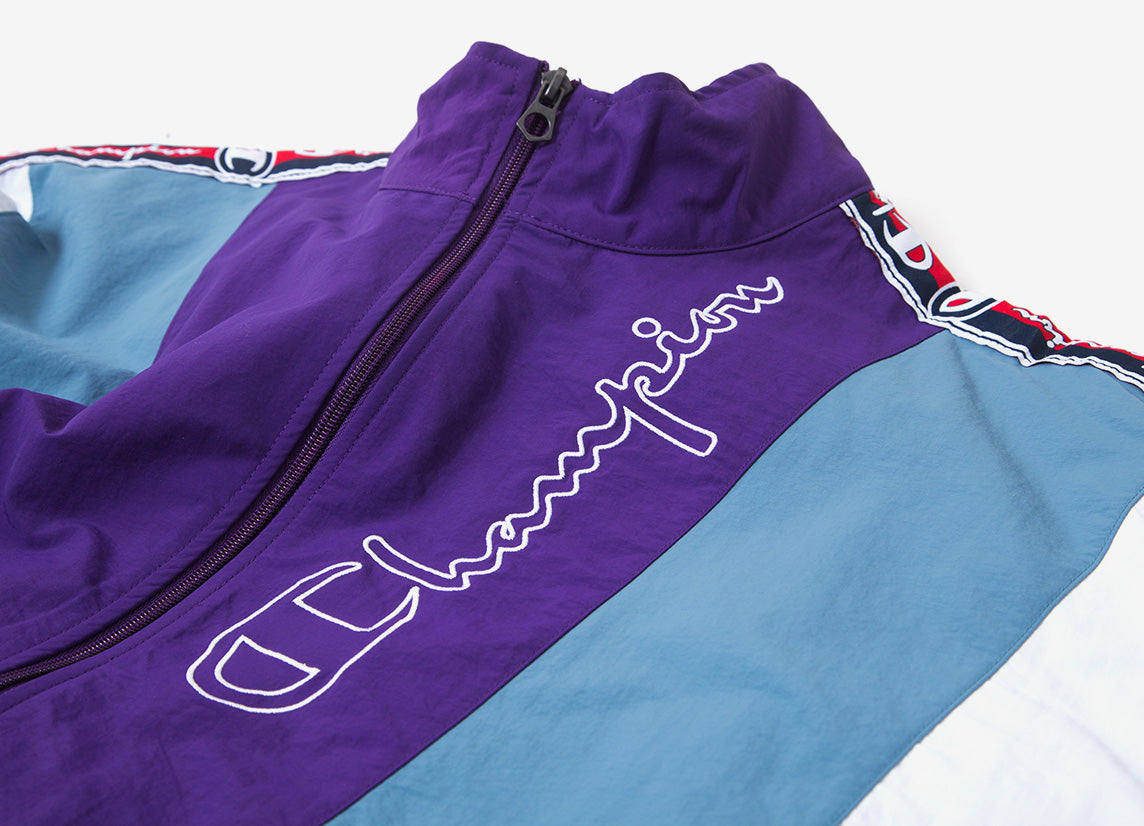 champion purple track top