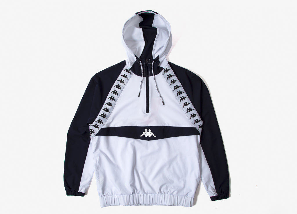 white kappa windbreaker