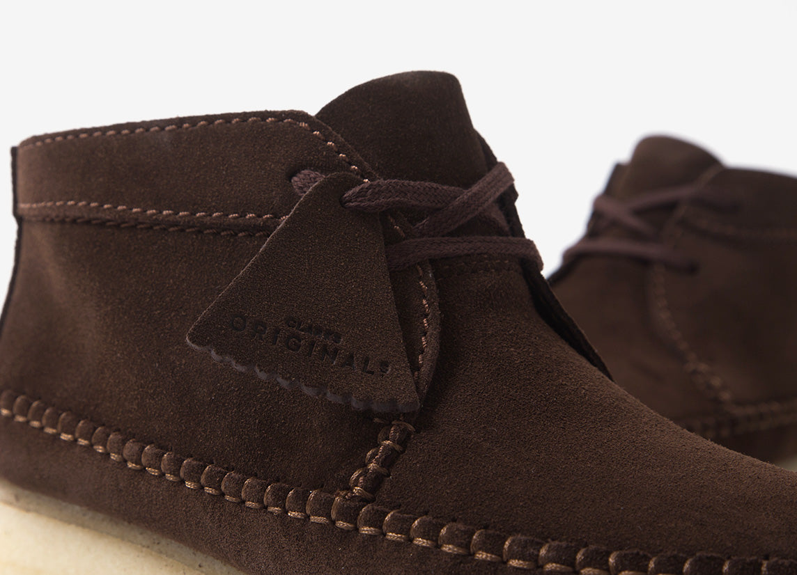 clarks weaver brown suede