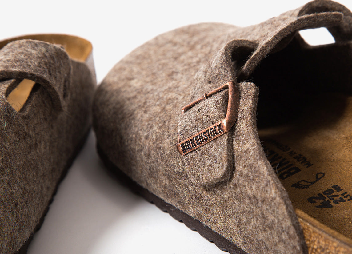 birkenstock boston wool felt cocoa