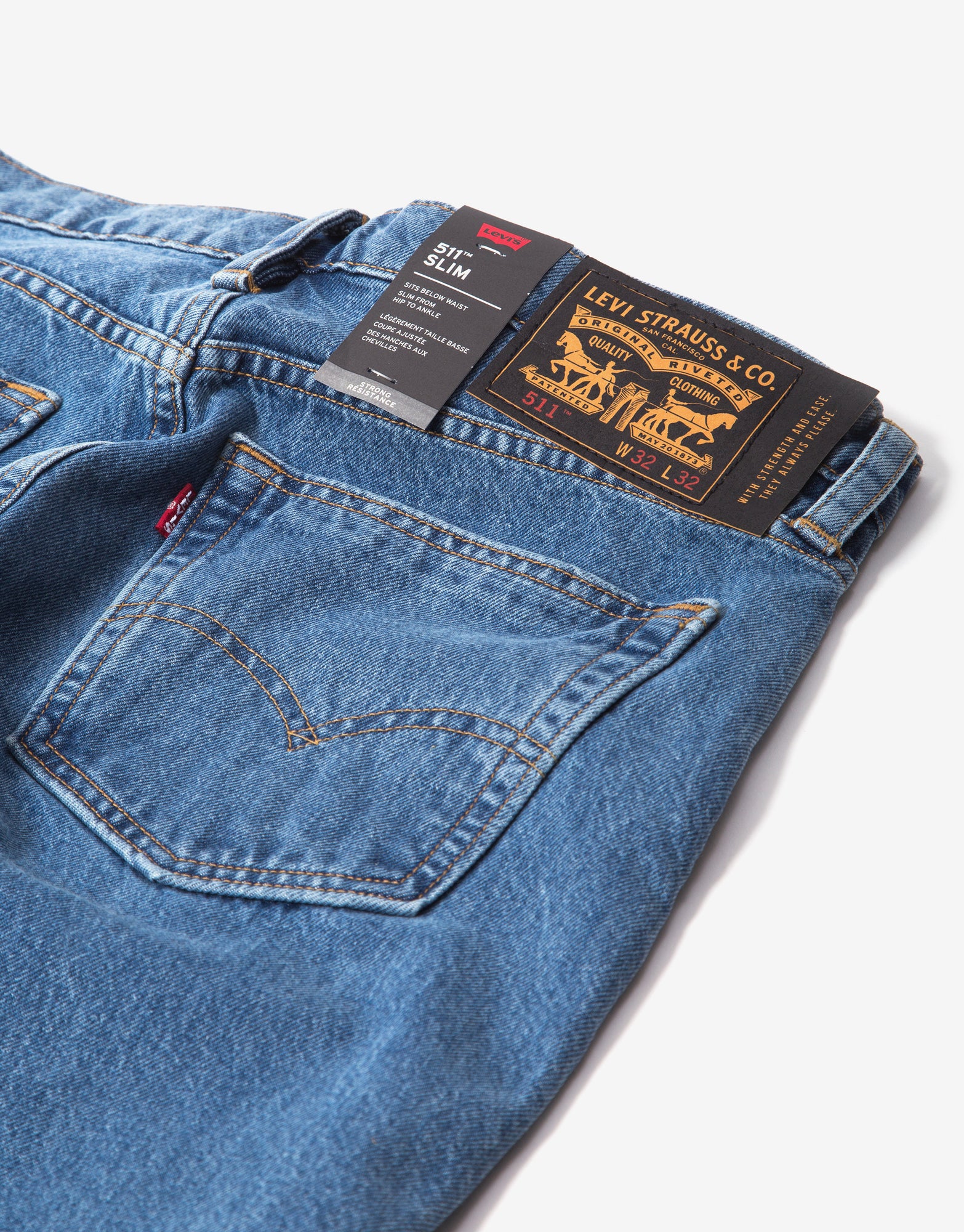 calça jeans levis skateboarding 511 slim