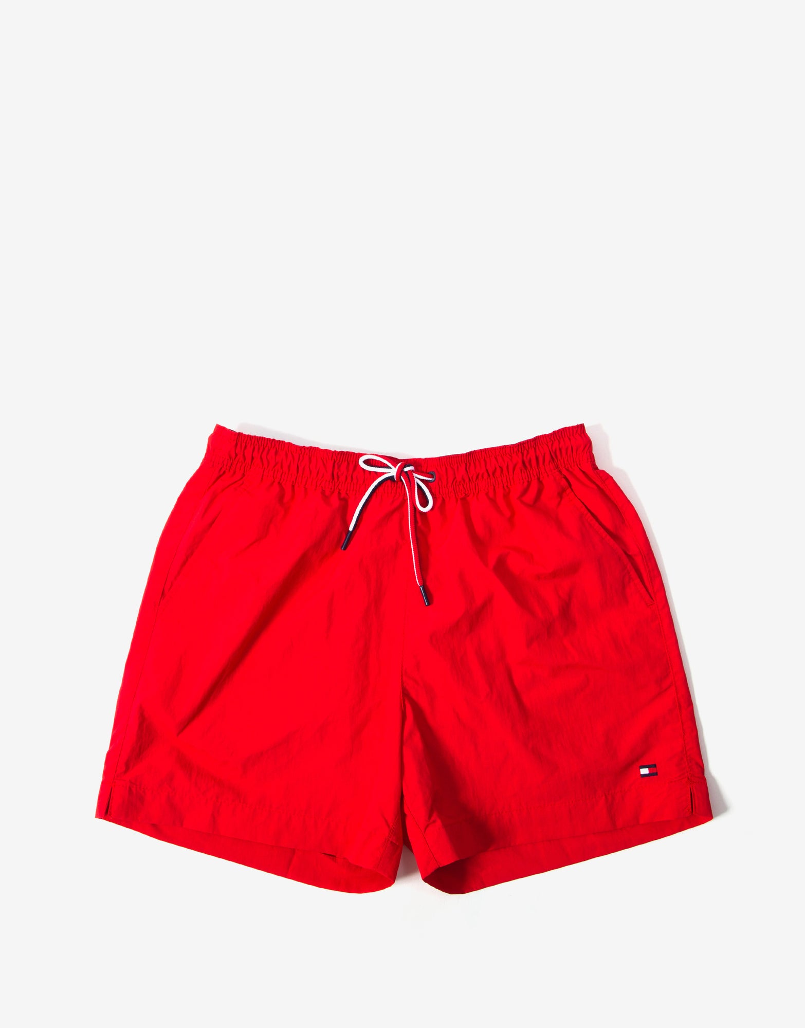 Tommy Hilfiger Stripe Swim Shorts Red 