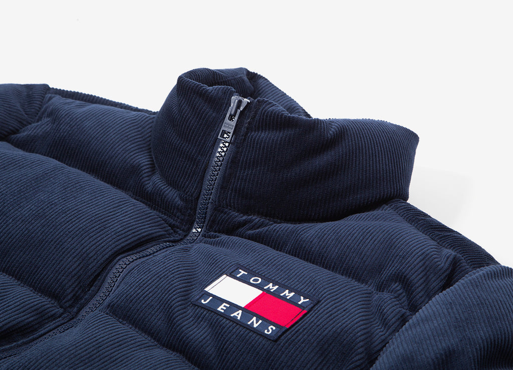 tommy jeans cord padded jacket