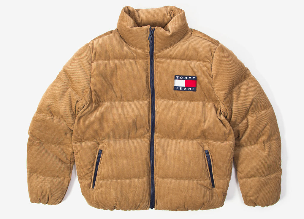 tommy jeans cord padded jacket