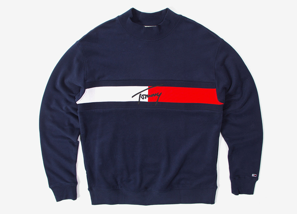 tommy jeans mock neck