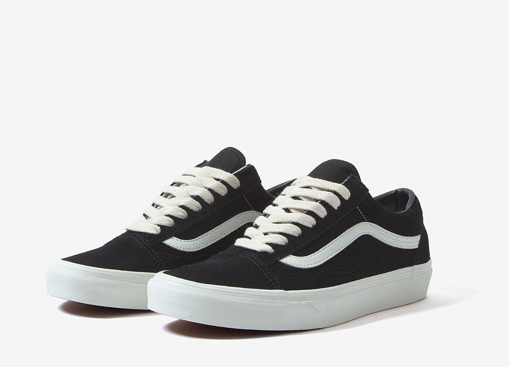 vans old skool herringbone lace black white