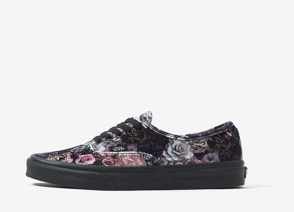 floral black shoes