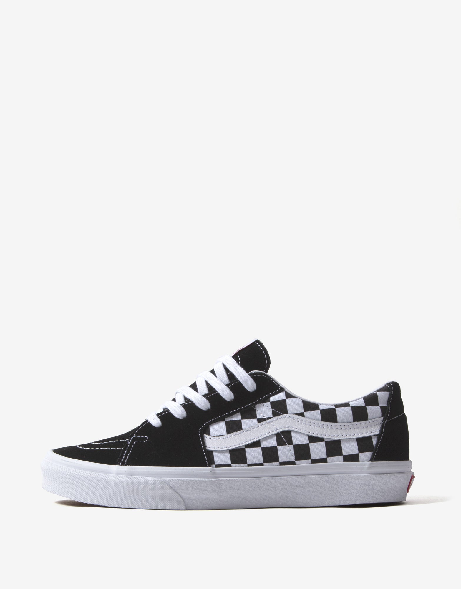 low checkerboard vans