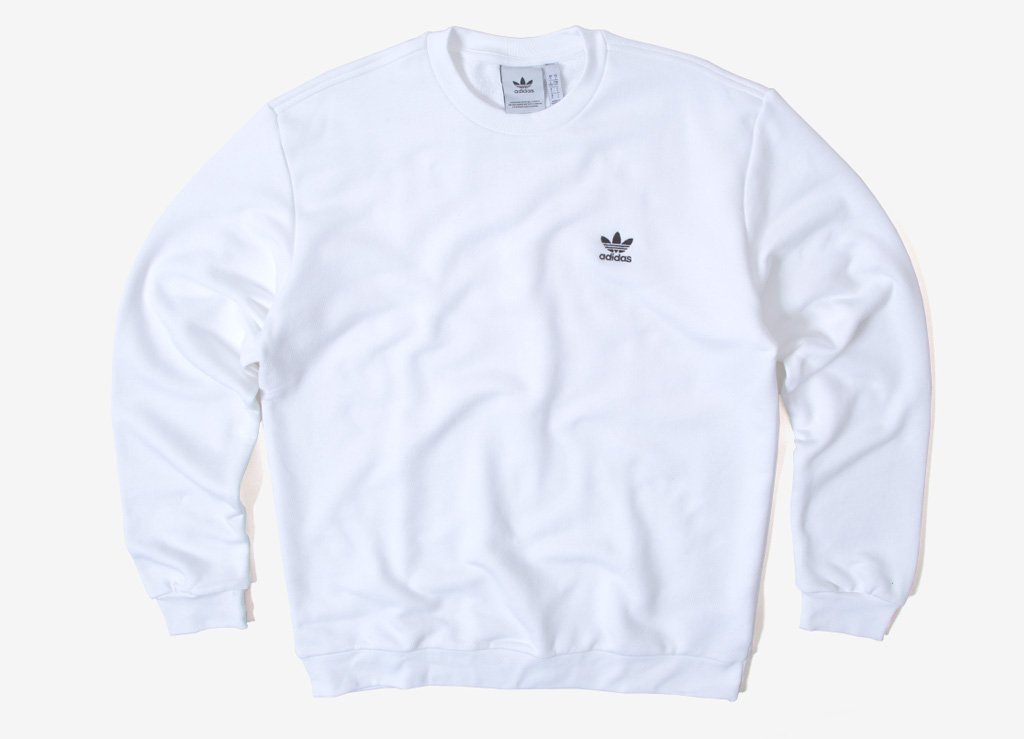 white adidas jumper