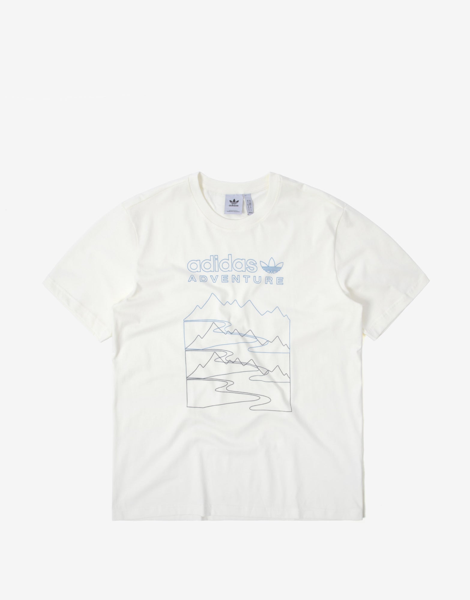 adidas Originals Adventure Mountain Front T Shirt Off White | The Chimp ...