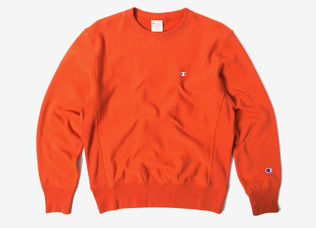 champion orange sweater
