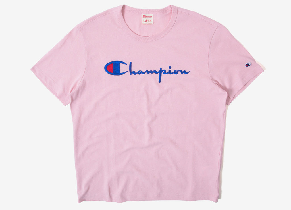 champion pink tee